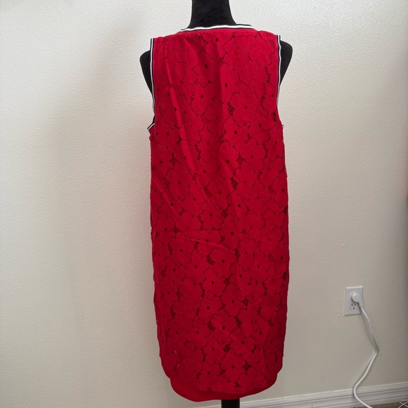 TOMMY HILFIGER Red Sleeveless Floral Dress (A9) - Picture 4 of 6